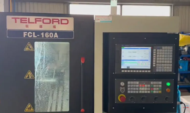 FCL-160A TOOL POST LATHE machining test
